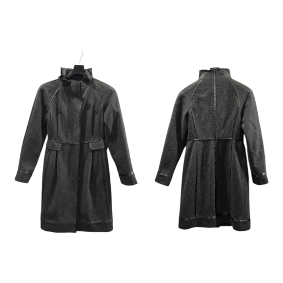 Vintage Y2K Philosophy di Alberta Ferretti Mock-Neck Trench Coat Size 2 - Picture 8 of 11